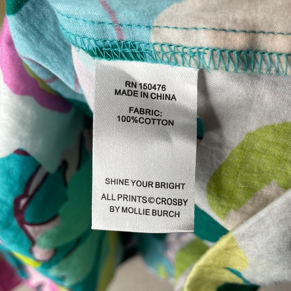 Crosby By Mollie Burch Elsie Top In Spring Meadow Size Medium Flutter Sleeve - Picture 8 of 9